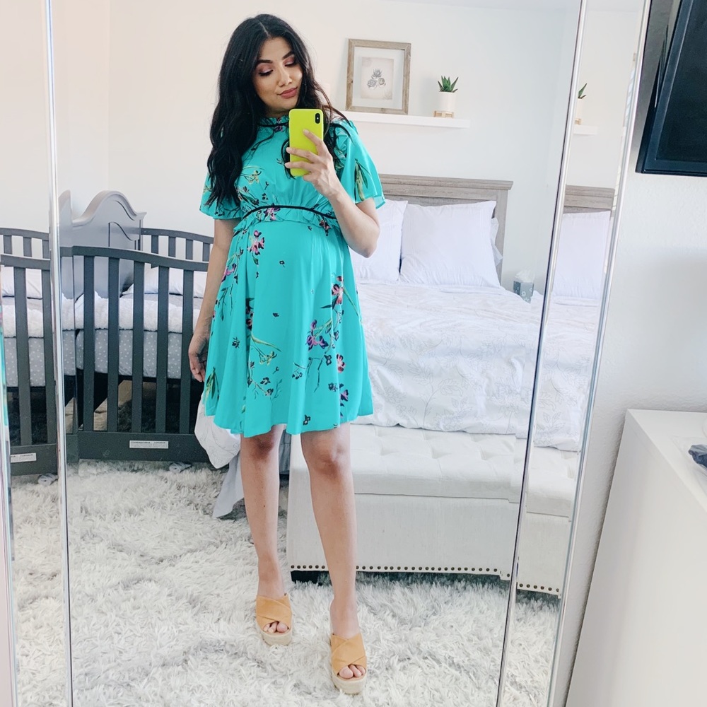 Asos Floral Maternity Dress